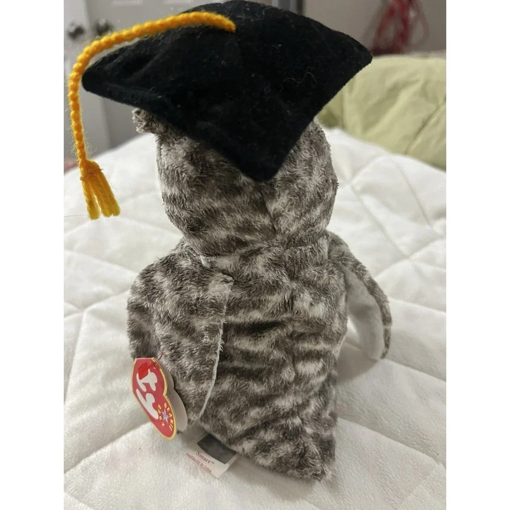 Ty Beanie Baby - SMART the 2001 Graduation Owl (7 Inch) MWMTs Stuffed Animal Toy
